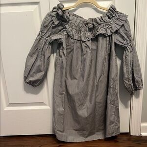 Striped Off-Shoulder Dress